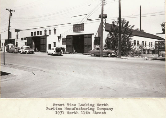 Puritan Manufacturing, Inc. Front View Looking North